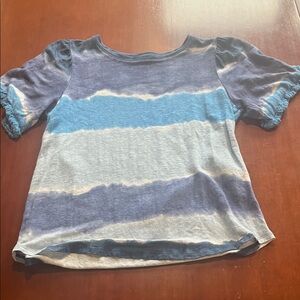 Chico's Kids Blue and White Tie-Dye Tee